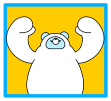 snow rabbit and snow bear sticker #2882924