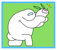 snow rabbit and snow bear sticker #2882926