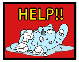 snow rabbit and snow bear sticker #2882929