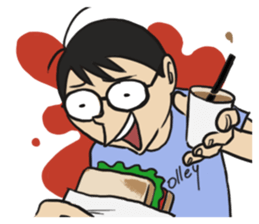 HAHA Glasses King sticker #2883963