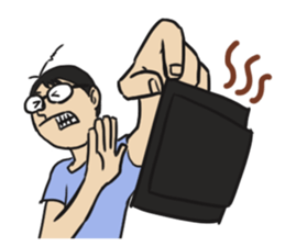 HAHA Glasses King sticker #2883964