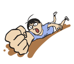 HAHA Glasses King sticker #2883968