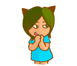 Cat witch Mimi English  version sticker #2884531