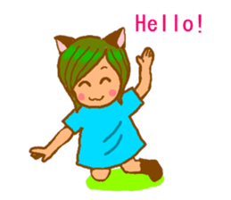 Cat witch Mimi English  version sticker #2884541