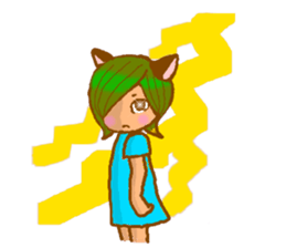 Cat witch Mimi English  version sticker #2884543