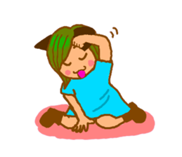 Cat witch Mimi English  version sticker #2884545