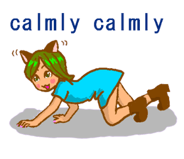 Cat witch Mimi English  version sticker #2884546