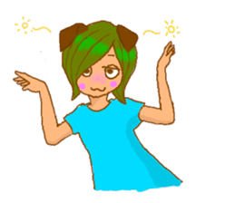 Cat witch Mimi English  version sticker #2884550