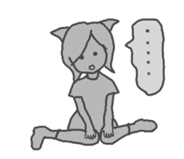 Cat witch Mimi English  version sticker #2884554