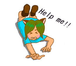 Cat witch Mimi English  version sticker #2884557