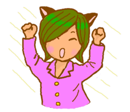 Cat witch Mimi English  version sticker #2884559