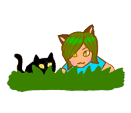 Cat witch Mimi English  version sticker #2884561