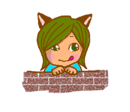 Cat witch Mimi English  version sticker #2884566