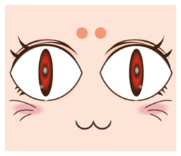 It is a funny face softly. sticker #2885171