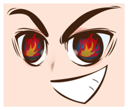 It is a funny face softly. sticker #2885172