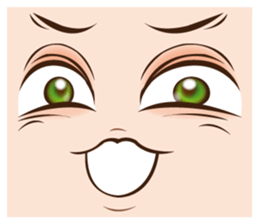 It is a funny face softly. sticker #2885188