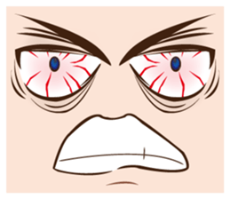 It is a funny face softly. sticker #2885189