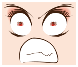 It is a funny face softly. sticker #2885193