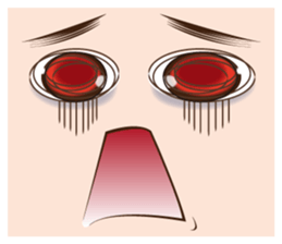 It is a funny face softly. sticker #2885197