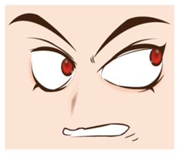 It is a funny face softly. sticker #2885199