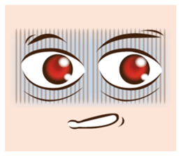 It is a funny face softly. sticker #2885201