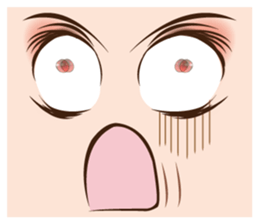 It is a funny face softly. sticker #2885202