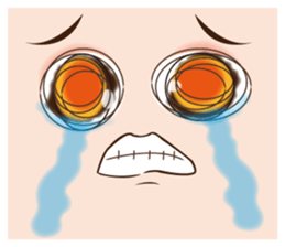 It is a funny face softly. sticker #2885203