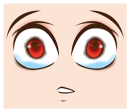 It is a funny face softly. sticker #2885205