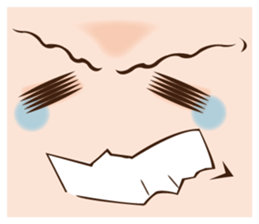 It is a funny face softly. sticker #2885206