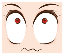 It is a funny face softly. sticker #2885209