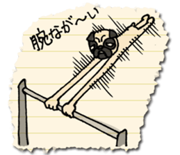 Surreal pug sticker #2885221