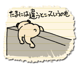 Surreal pug sticker #2885224