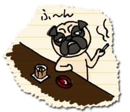 Surreal pug sticker #2885226