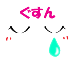 Conveys thought with an expression sticker #2886830