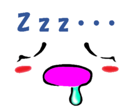 Conveys thought with an expression sticker #2886834