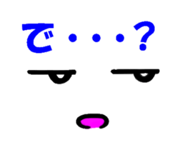 Conveys thought with an expression sticker #2886838