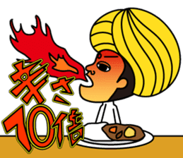 I love curry ! Prof. Purselam & friends. sticker #2886892