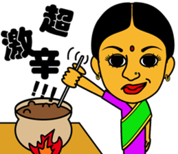 I love curry ! Prof. Purselam & friends. sticker #2886894