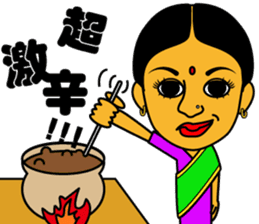 I love curry ! Prof. Purselam & friends. sticker #2886894