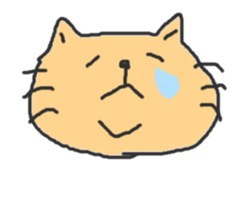 A double chin healing cat. sticker #2887015