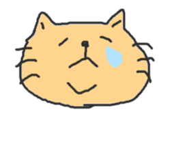 A double chin healing cat. sticker #2887015