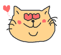 A double chin healing cat. sticker #2887016