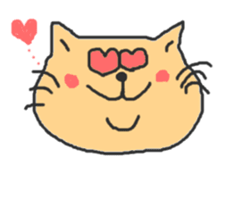 A double chin healing cat. sticker #2887016