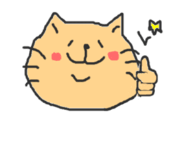 A double chin healing cat. sticker #2887022