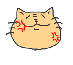 A double chin healing cat. sticker #2887023