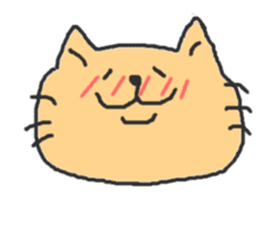 A double chin healing cat. sticker #2887024