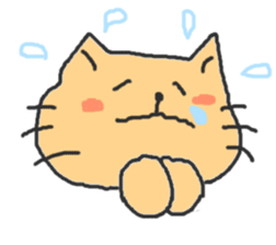 A double chin healing cat. sticker #2887025