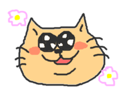 A double chin healing cat. sticker #2887027