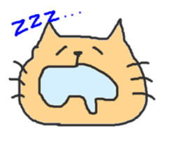 A double chin healing cat. sticker #2887028