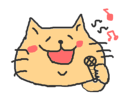 A double chin healing cat. sticker #2887030